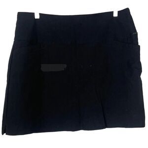 S.C & CO Sportswear Women's Black Tummy Control Skirt Skort Pockets‎ Size XL